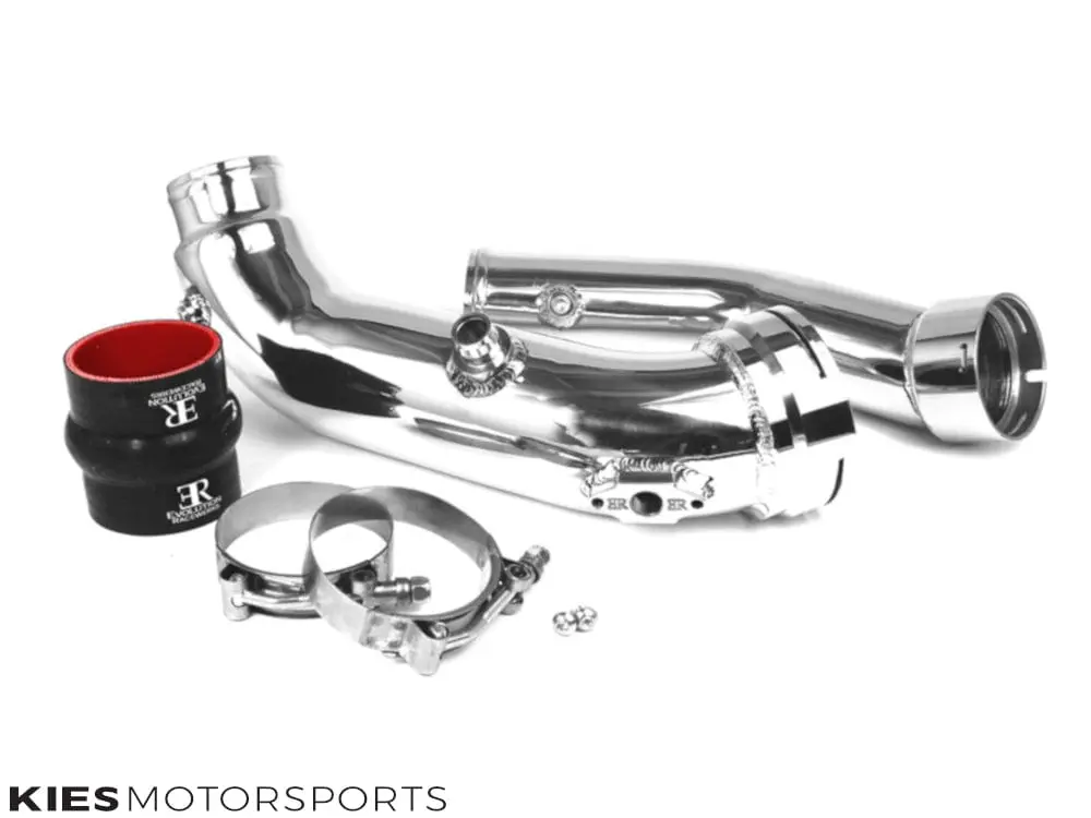 Evolution Racewerks N55 (3.0T) F30/F32/F33/F36/F20/F21 Charge Pipe - Brushed / 6 Speed Manual / AWD Xi Model