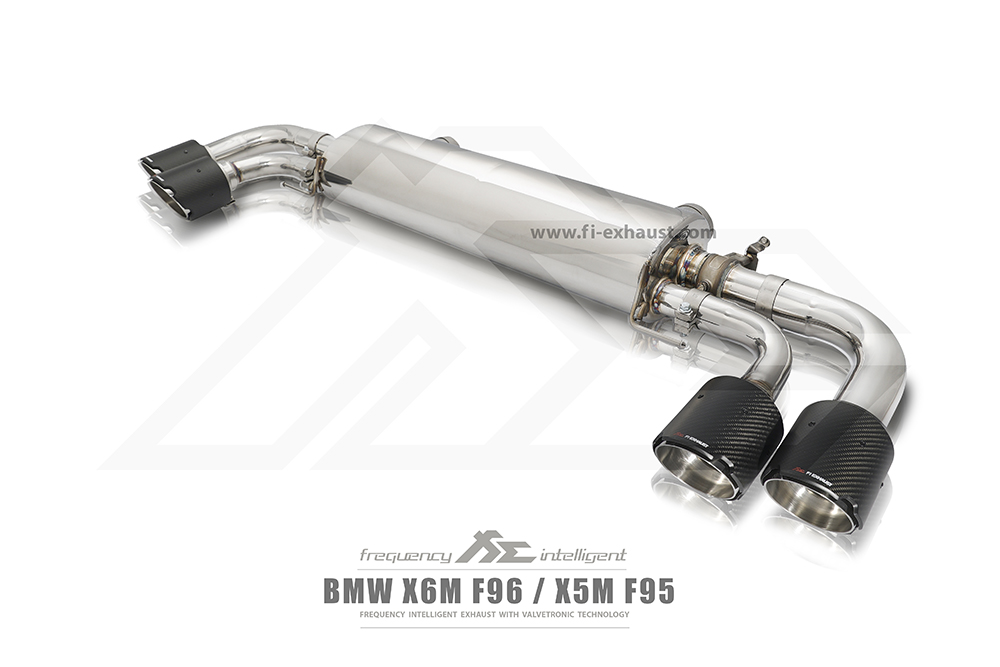 FI Exhaust BN-96M-CBE + TIP70114S*4+CAB-BTB*2 Выхлопная система для BMW F9X X5M / X6M Non-OPF 2020+ (насадки Quad Silver) №2