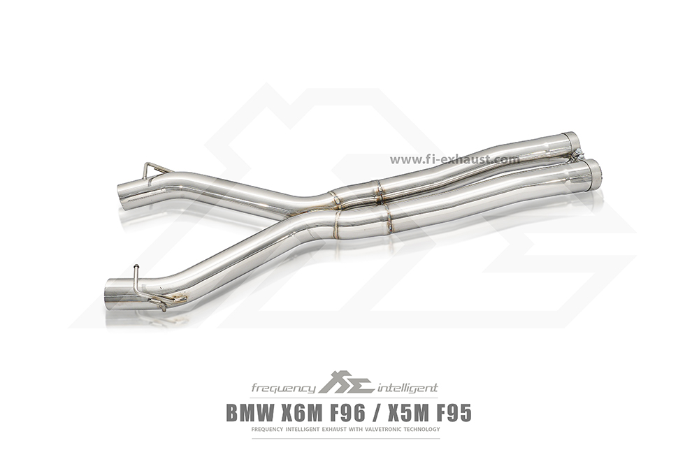 FI Exhaust BN-96M-CBE + TIP70114S*4+CAB-BTB*2 Выхлопная система для BMW F9X X5M / X6M Non-OPF 2020+ (насадки Quad Silver) №3