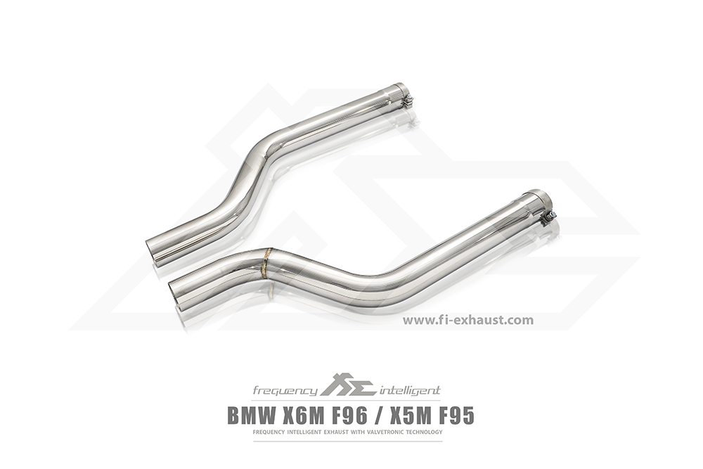 FI Exhaust BN-96M-CBE + TIP70114S*4+CAB-BTB*2 Выхлопная система для BMW F9X X5M / X6M Non-OPF 2020+ (насадки Quad Silver) №4