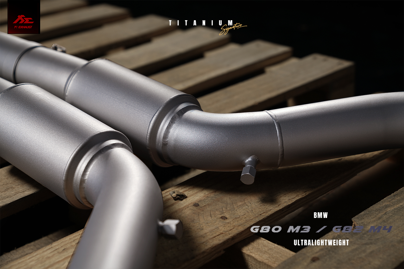 FI Exhaust BN-G82MFTI-CBE + TIP70114S*4 + CAP-01S*2 + CAB-BTB*2 Вихлопна система Titanium для BMW M3 G80 / M4 G82 №4