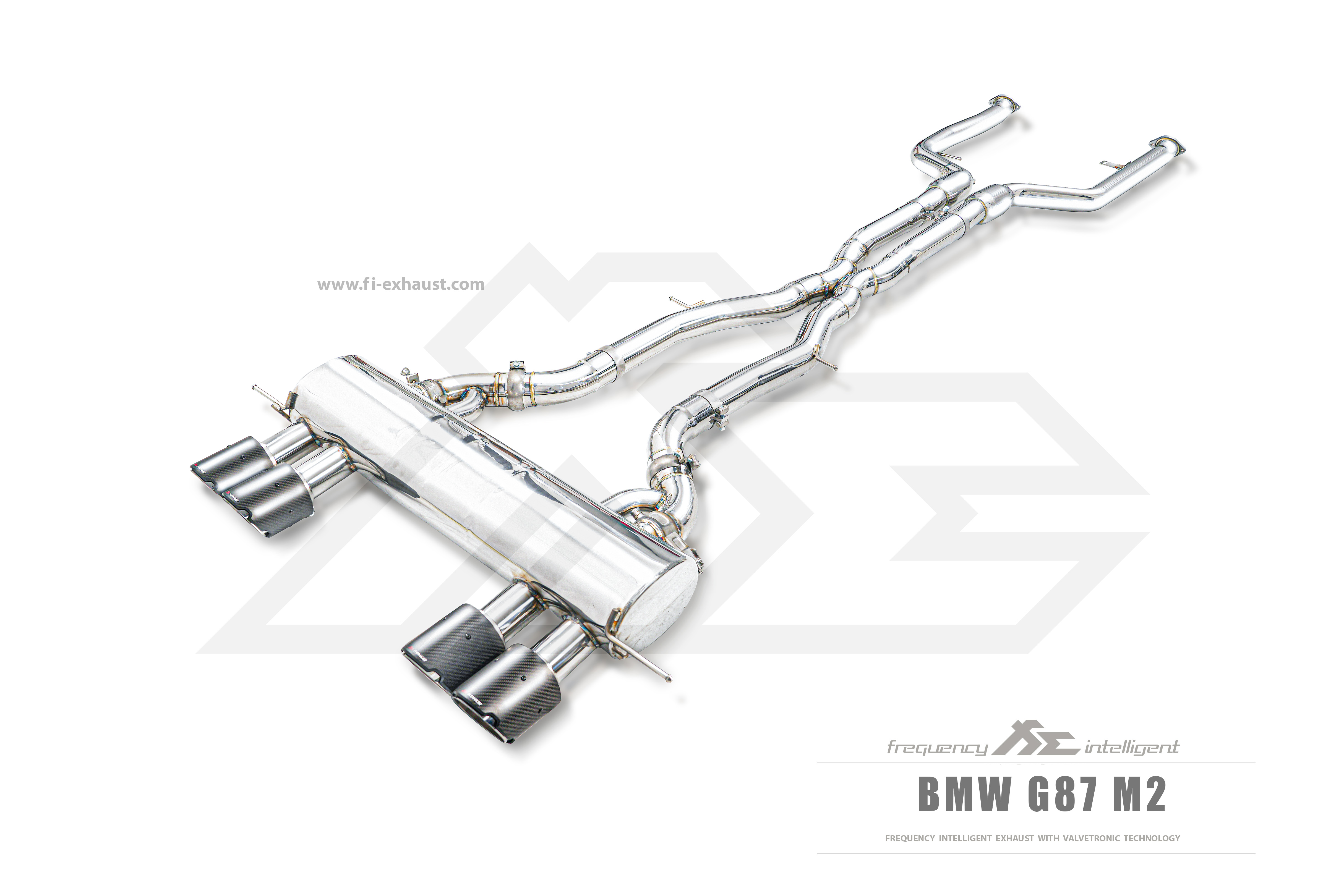 FI Exhaust BN-G87MF-CBE + TIP70114S*4 + CAP-01S*2 + CAB-BTB*2 Вихлопна система для BMW G87 M2 2022+ №1