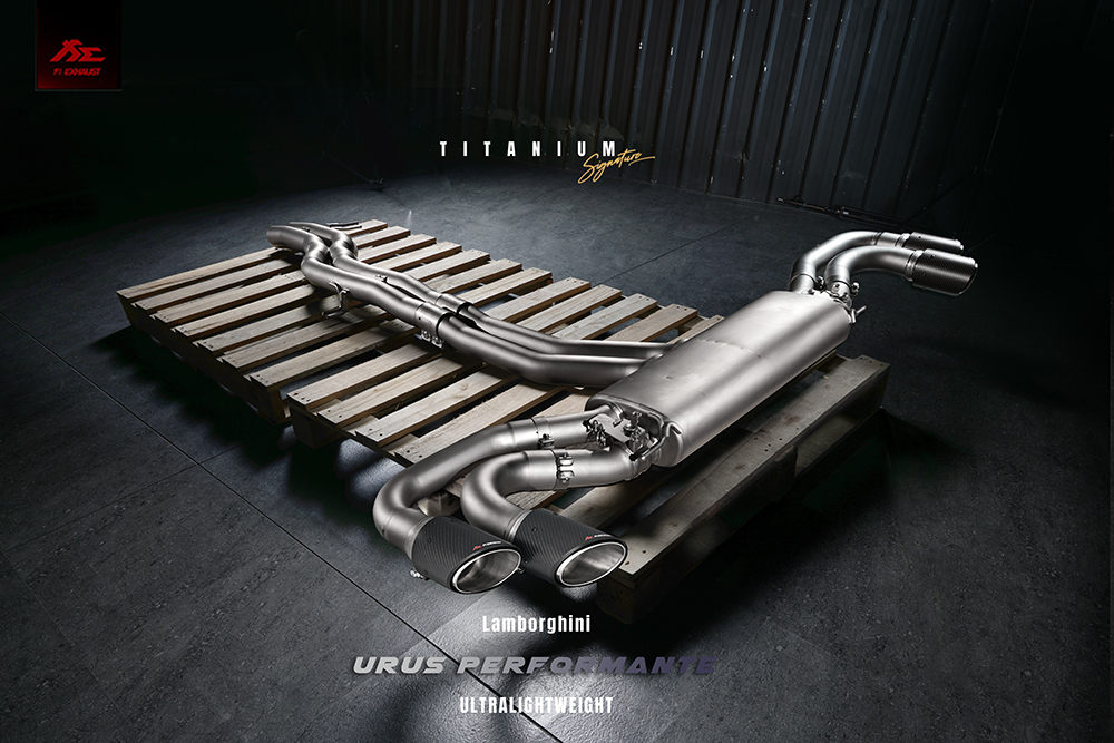 FI Exhaust LM-URUSTi-CBE + TIP-URUS-S Выхлопная система Titanium для Lamborghini Urus 2022+ №2