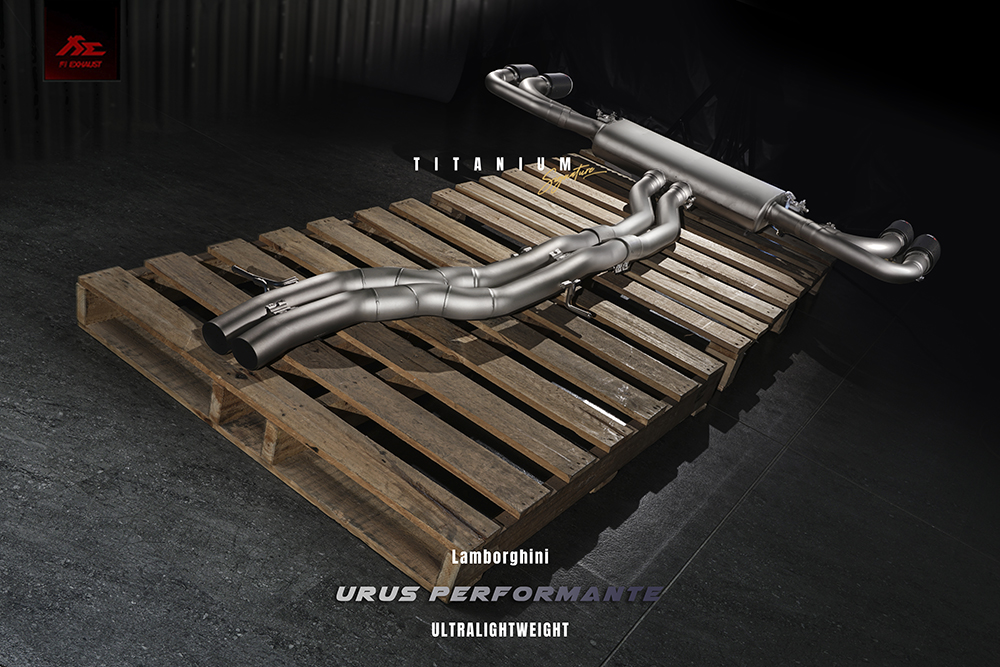 FI Exhaust LM-URUSTi-CBE + TIP-URUS-S Вихлопна система Titanium для Lamborghini Urus 2022+ №3