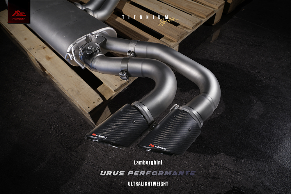 FI Exhaust LM-URUSTi-CBE + TIP-URUS-S Выхлопная система Titanium для Lamborghini Urus 2022+ №4