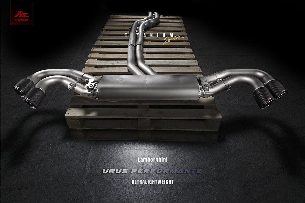 FI Exhaust LM-URUSTi-CBE + TIP-URUS-S Выхлопная система Titanium для Lamborghini Urus 2022+ №5