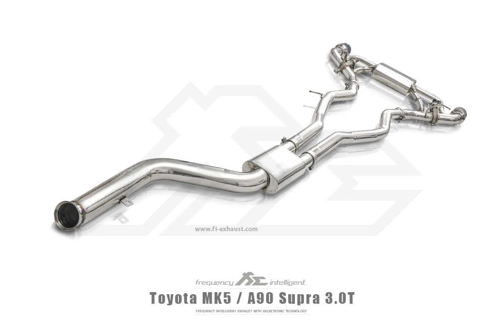 FI Exhaust TO-SPRU-CBE + TIP70114S*2 + CAB-BT2B + ACT-BN Вихлопна система Ultimate Power Version 89mm, Toyota Supra 3.0T MK5 (A90) №2