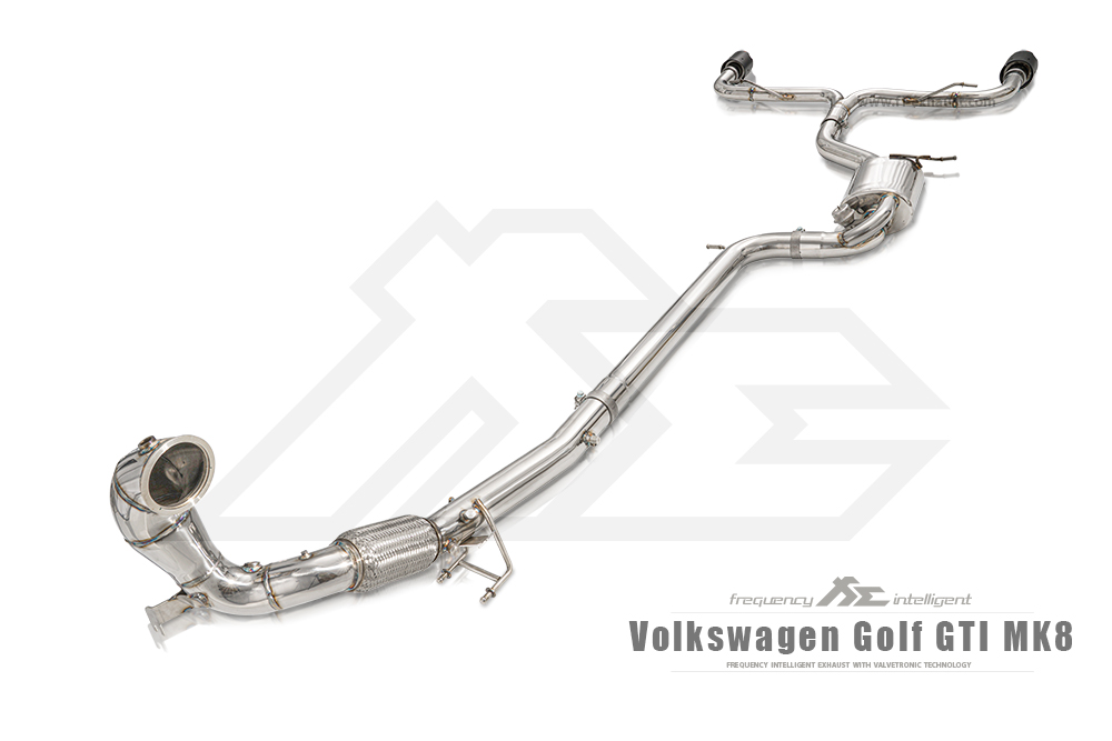 FI Exhaust VW-GTI8-CBE + TIP63114S*2 + ACT-BN + R2016OL + OBD-CAB-5BNE Вихлопна система для Volkswagen MK8 Golf GTI | 2021+ №3