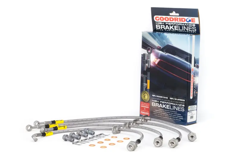 Goodridge GRI20028 12-13 Honda Civic (Si Models) / 13 Acura ILX 2.4L Lrg Disc SS Brake Lines №2