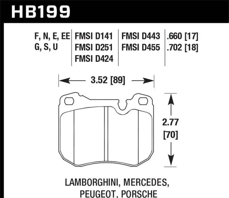 HAWK HAWKHB199E.702 77-84 &86-88 Porsche 924 / 78-81 928 / 83-89 944 Blue 9012 Front Race Brake Pads