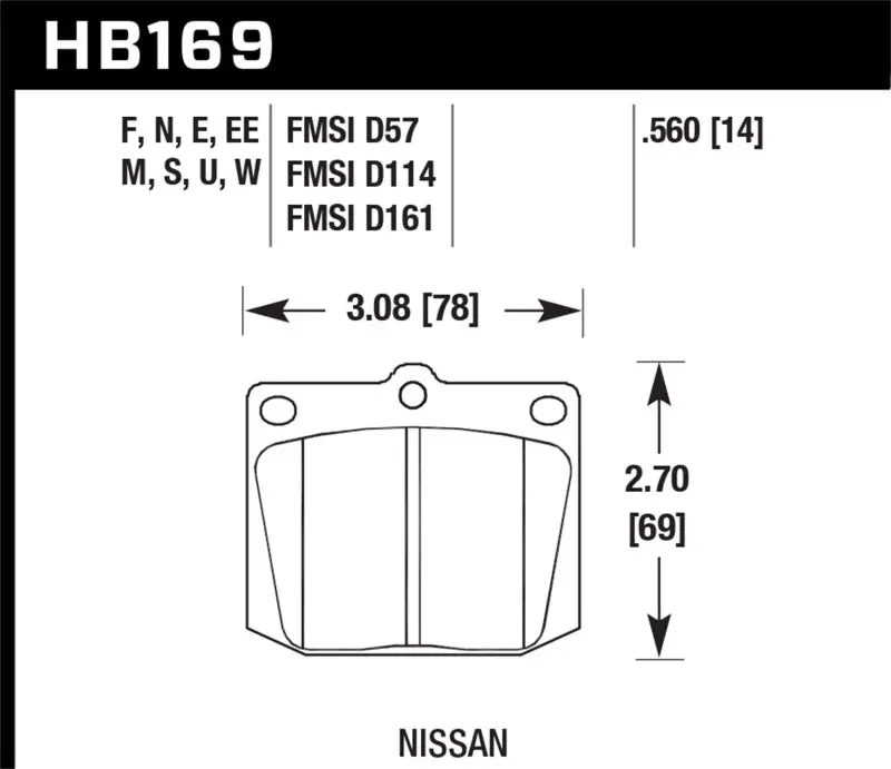 HAWK HAWKHB169F.560 HPS Street Brake Pads №2