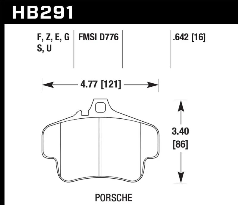 HAWK HAWKHB291F.642 HPS Street Brake Pads №4