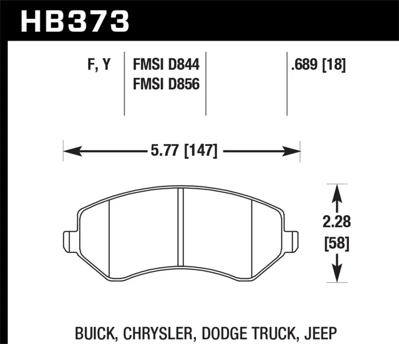 HAWK HAWKHB373F.689 HPS Street Brake Pads №5