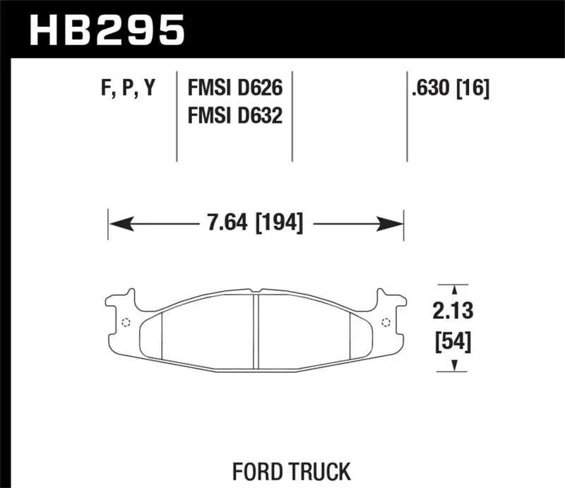 HAWK HAWKHB295Y.630 LTS Street Brake Pads №1