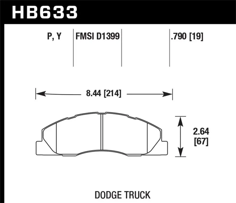 HAWK HAWKHB633Y.790 LTS Street Brake Pads №1