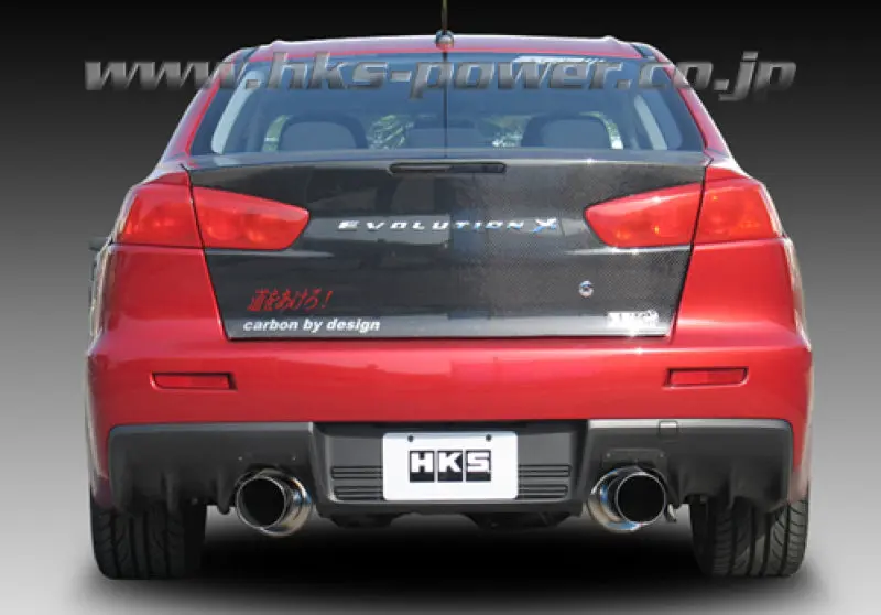 HKS HKS31008-BM001 08-09 Evo 10 Hi-Power Dual Tip Catback Exhaust