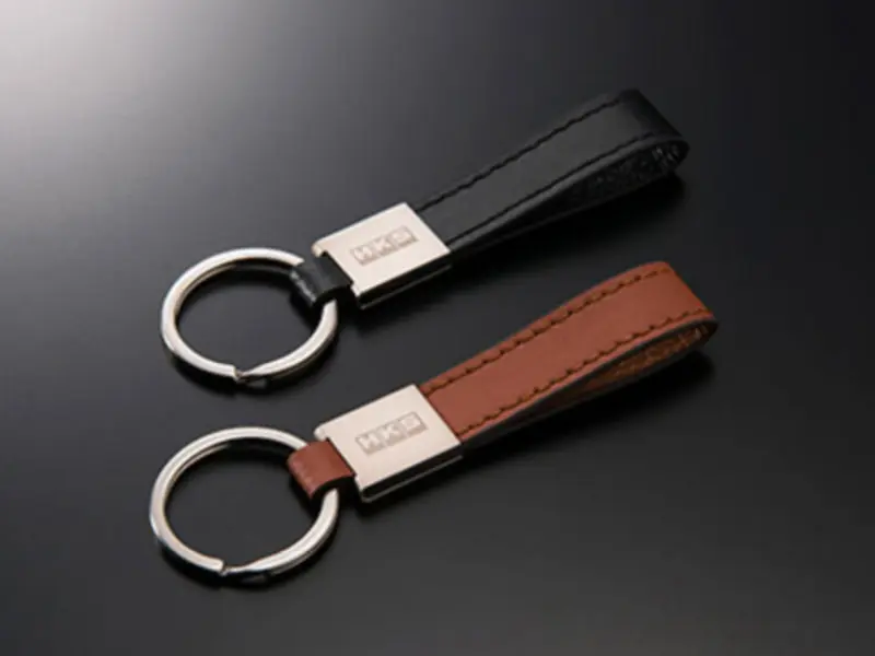 HKS HKS51007-AK222 HKS HKS51007-AK222 LEATHER KEYRING BLACK №1