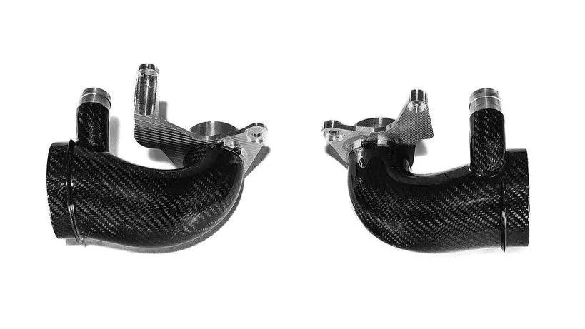 Infinity Design INF-F1x-S63-TI-M Впускні патрубки турбіни BMW F10 M5 / F12, F13 M6 / F06 M6 Grand Coupe (матовий карбон)