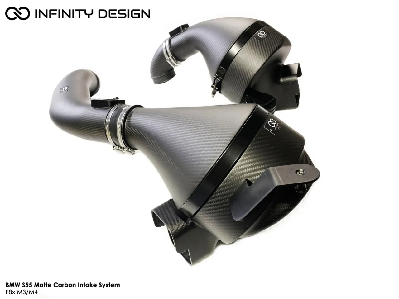 Infinity Design NF-F87-S55-I-M Система впуска BMW F87 M2 Competition S55 (матовый карбон) №4