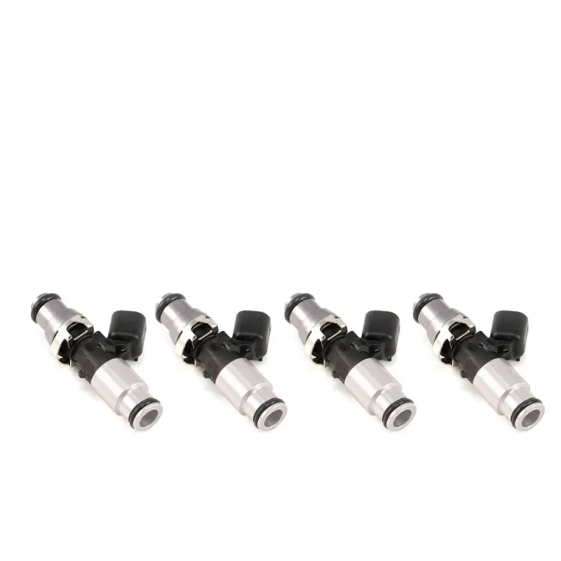 Injector Dynamics IDX1050.60.14.14B.4 1050X Injectors 14mm (Grey) Adaptor Top - (Silver) Bottom Adapter (Set Of 4)