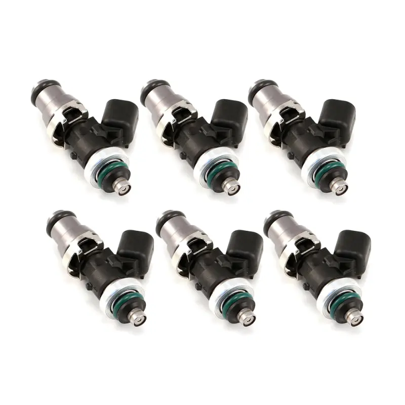 Injector Dynamics IDX1050.48.14.R35.6 ID1050X Injectors 14mm (Grey) Adaptor Top GTR Lower Spacer (Set Of 6)