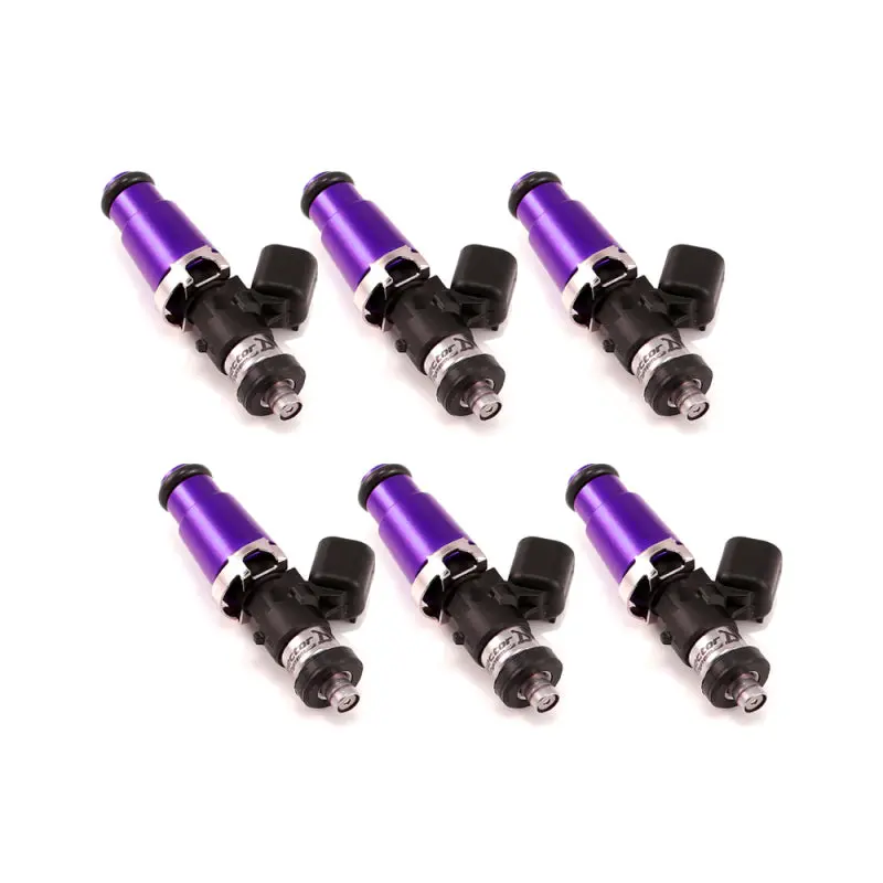 Injector Dynamics IDX1050.60.14.D.6 ID1050X Injectors 14mm (Purple) Adaptor Tops Denso Lower (Set Of 6)