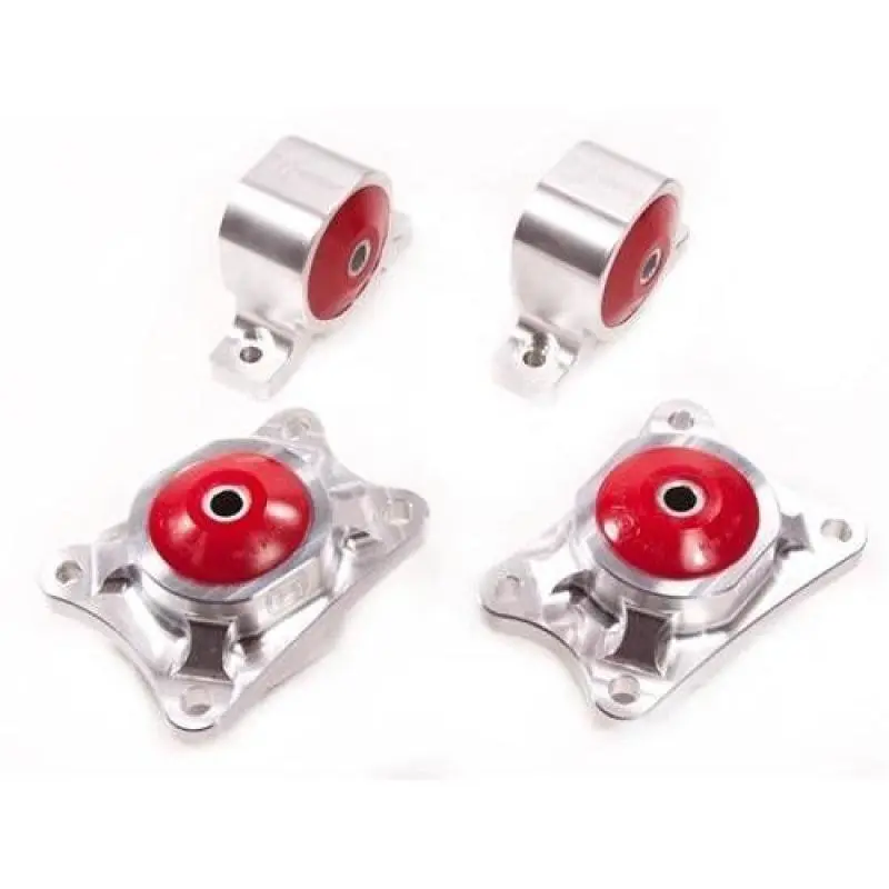 Innovative INMB90755-75A 00-09 Honda S2000 F-Series Silver Aluminum Mounts 75A Bushings Billet Rear Diff Mounts