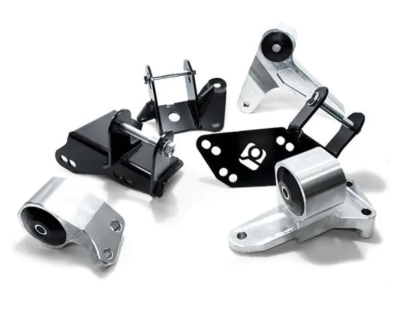 Innovative INMB90051-75A 96-00 Civic K-Series Silver Aluminum Mounts 75A Bushings (EG/DC Subframe)