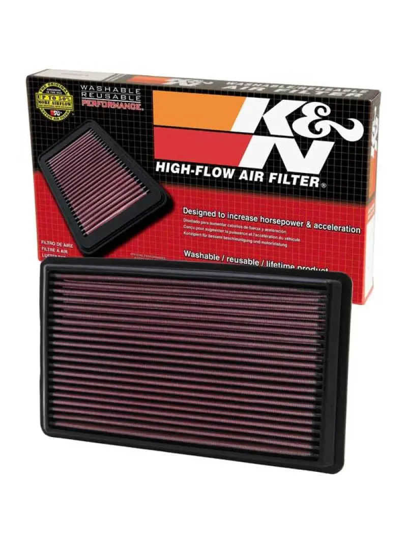 K&N KNN33-2232 02-07 WRX/STi Drop In Air Filter 11in O/S Length / 6.563in O/S Width / 1.063in Height №10