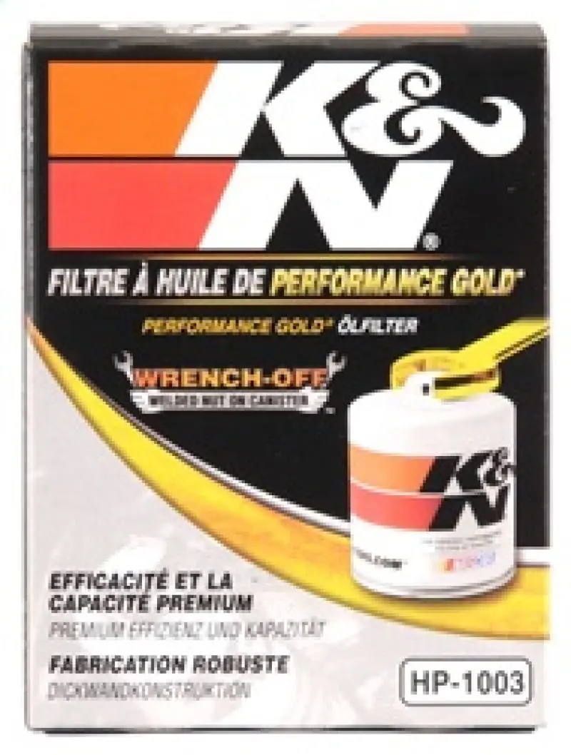 K&N KNNHP-1003 03-09 Scion TC / 00-05 Celica GT/GT-S Performance Gold Oil Filter №6