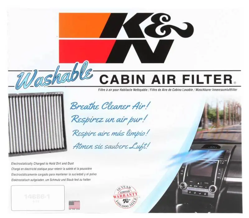 K&N KNNVF3013 05-14 VW Jetta 2.5L 2.0L / EOS Cabin Air Filter №23