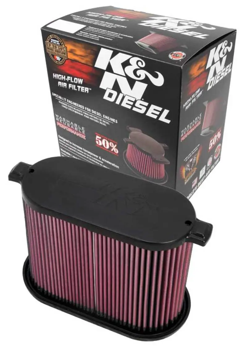 K&N KNNE-0785 08-10 Ford F250 Super Duty 6.4L Drop In Air Filter №5