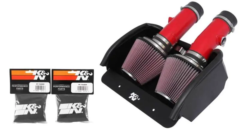 K&N KNN69-2527TTR 08 Dodge Viper 8.4L-V10 Red Typhoon Short Ram Intake