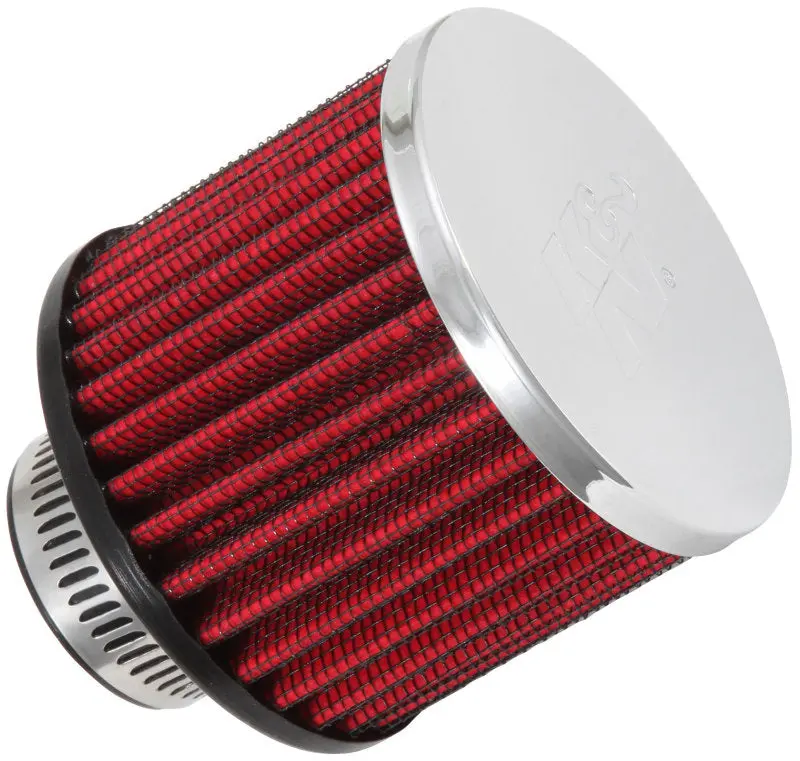 K&N KNN62-1390 1.25in Flange ID X 3in OD X 2.5in H Rubber Base Crankcase Vent Filter