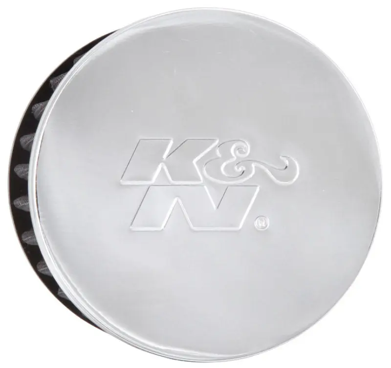 K&N KNN62-1460 1.5in Flange ID X 3in OD X 2.5in H Chrome Finish Rubber Base Crankcase Vent Filter №14