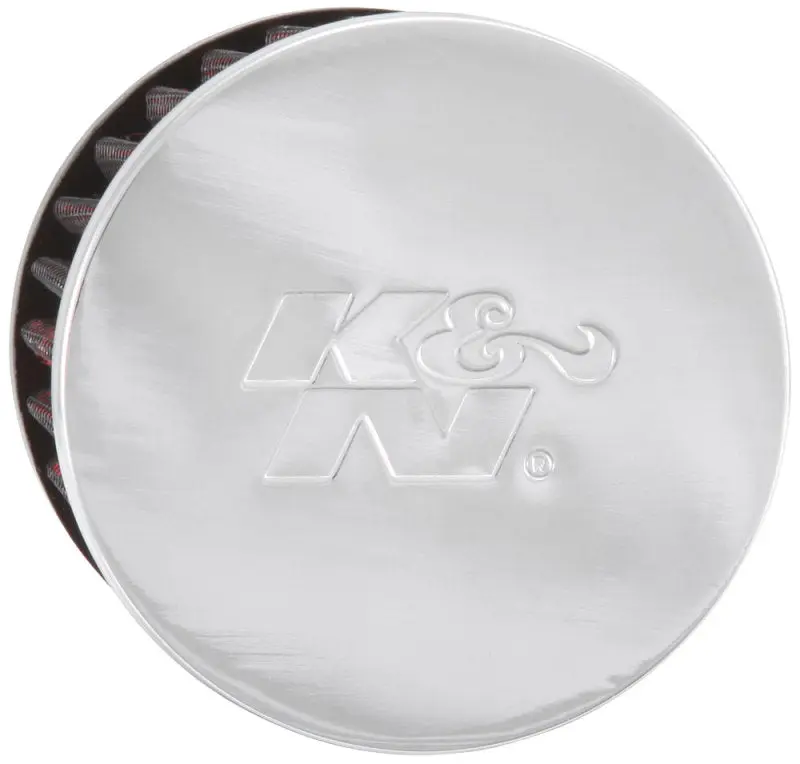 K&N KNN62-1480 1.75in Flange ID X 3in OD X 2.5in H Chrome Finish Rubber Base Crankcase Vent Filter №12