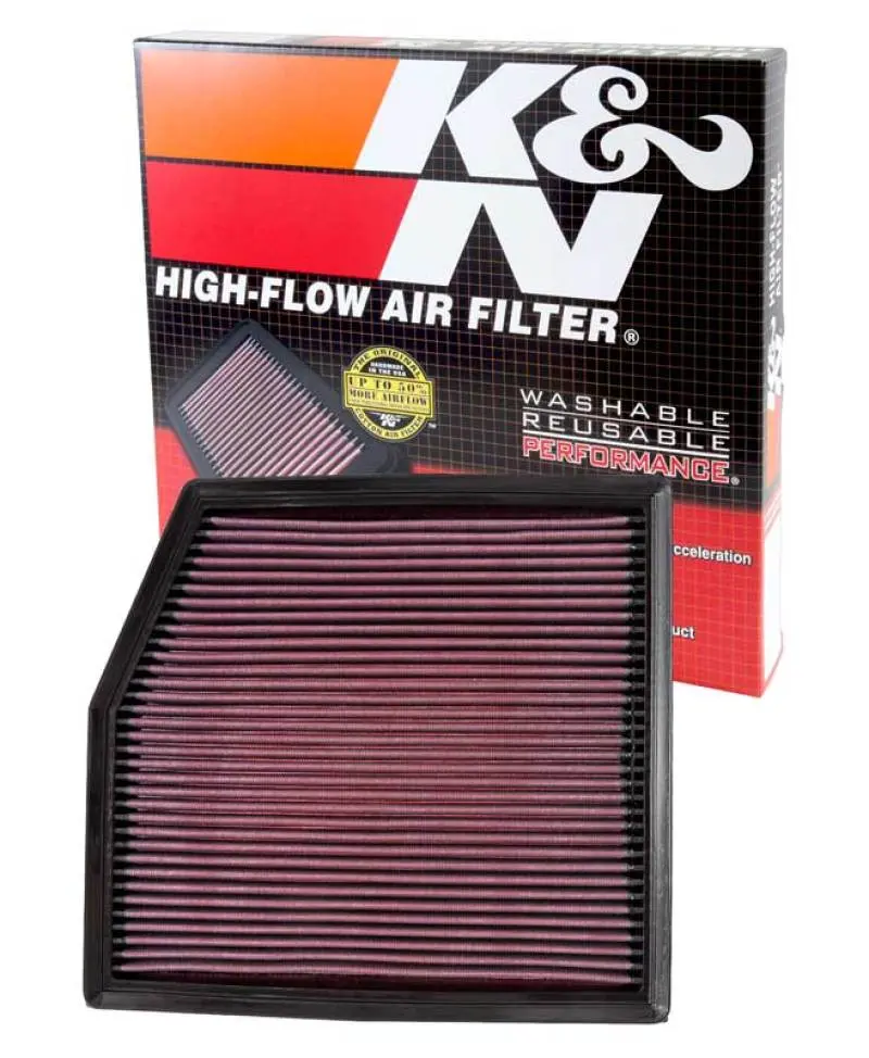 K&N KNN33-2458 10-12 BMW 135i/335i/335i XDrive/X1 35i 3.0L L6 (E90) Replacement Air Filter №14