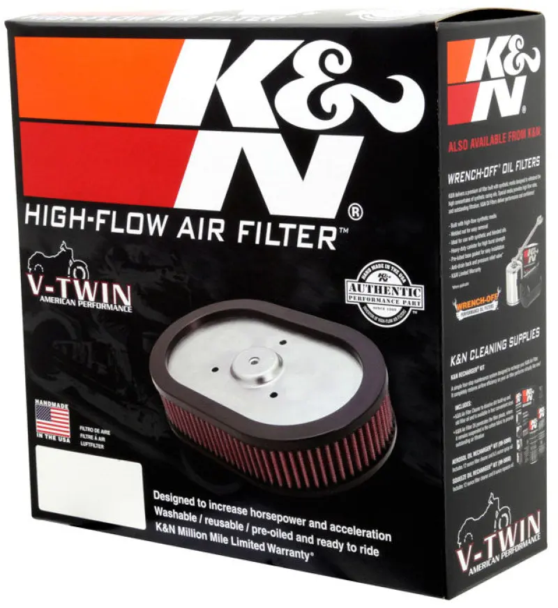 K&N KNNHD-0910 10-12 Harley Davidson FLHXSE/FLSTSE / 11-12 FLHTCUSE / 11 FLTRUSE Replacement Air Filter №8