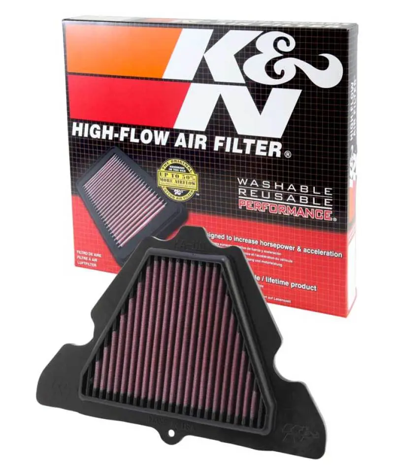 K&N KNNKA-1111 11-13 Kawasaki Z1000 1000/ ZX1000 Ninja / 11-12 Z1000 SX / 12 Versys 1000 Replacement Air Filter