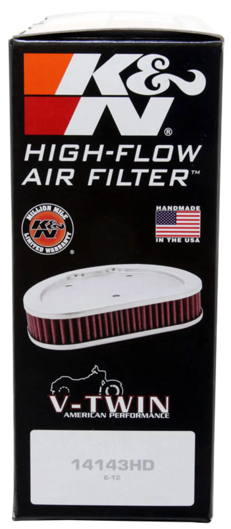 K&N KNNHD-1212 12-16 Harley Davidson XL 883/1200 Drop In Air Filter №10