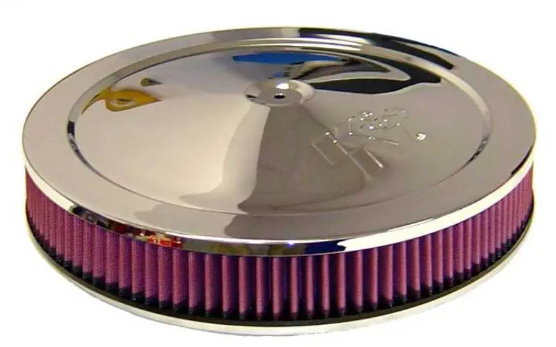 K&N KNN60-1263 14in Red Custom Air Cleaner Assembly - 5.125in ID X 14in OD X 3.87in H