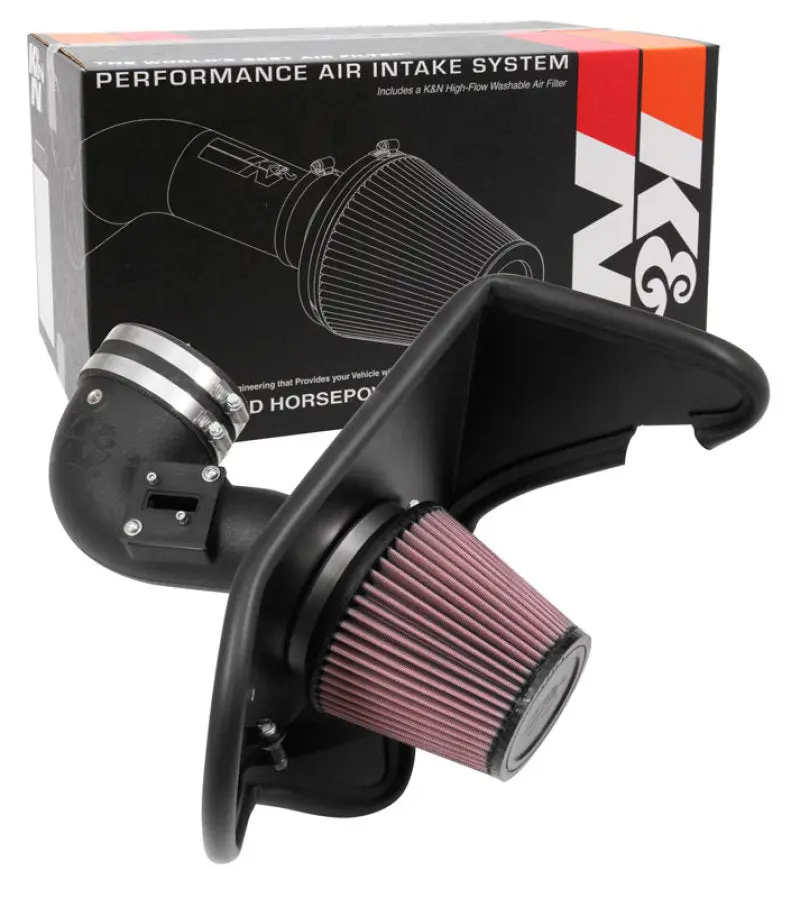 K&N KNN63-3105 16-17 Chevrolet Camaro L4-2.0L F/I Turbo Aircharger Performance Intake №10