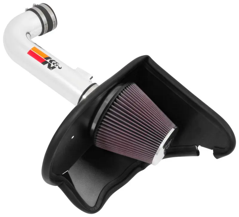 K&N KNN69-4535TP 16-17 Chevy Camaro 3.6L Silver Typhoon Short Ram Intake