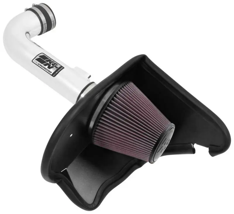 K&N KNN69-4535TP 16-17 Chevy Camaro 3.6L Silver Typhoon Short Ram Intake №2