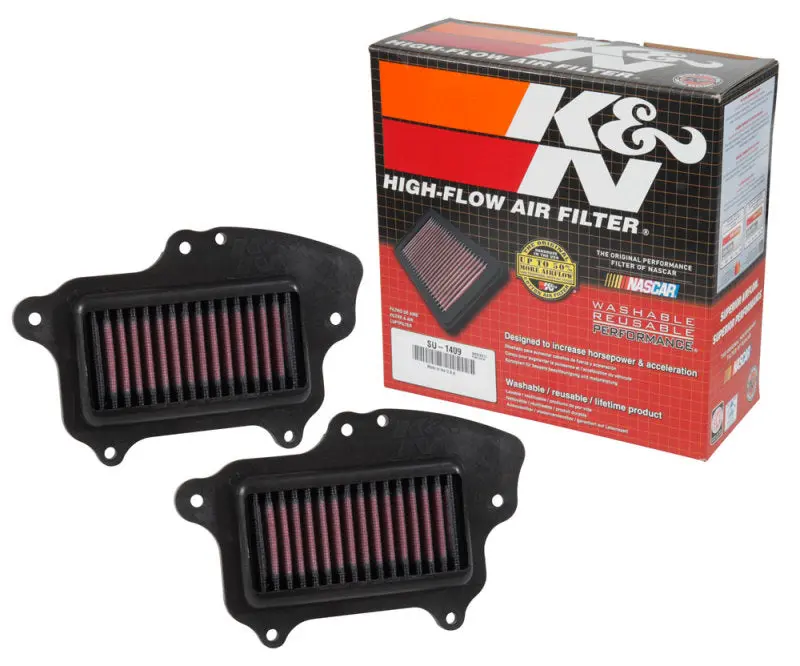 K&N KNNSU-1409 16-17 Suzuki Boulevard M90 1462CC Replacement Drop In Air Filter (Set Of 2)