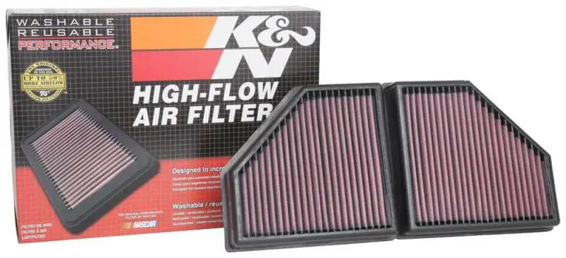 K&N KNN33-5086 16-19 BMW 750i L6-4.4L F/I Replacement Drop In Air Filter №4