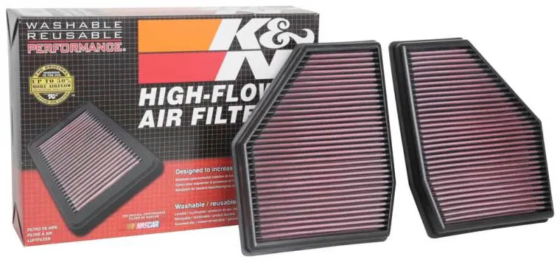 K&N KNN33-3128 18-19 BMW M5 V8 4.4L F/I Turbo Replacement Air Filter (Two Per Box) №11