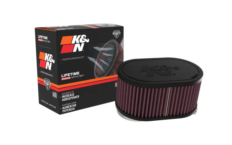 K&N KNNRU-3510 2-1/8in DUAL FLG 6-1/4 X 4inOD 3inH Universal Clamp-On Air Filter №5