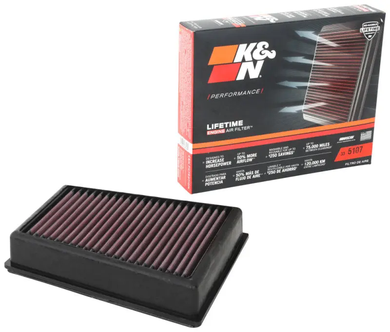 K&N KNN33-5107 20-21 Buick Encore GX L3-1.2L F/I Replacement Drop In Air Filter №4