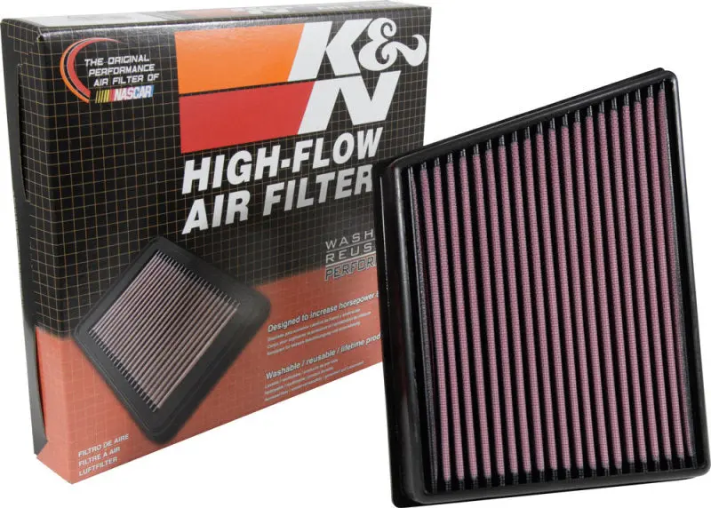 K&N KNN33-3075 2015 Jaguar F-Pace V6-3.0L F/I Left Side Replacement Drop In Air Filter №12